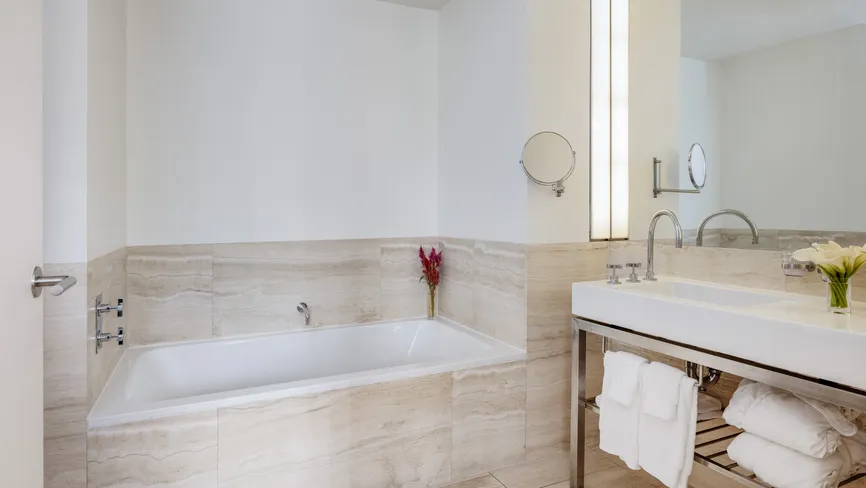 Bryant Park Suite bathroom with soaking tub