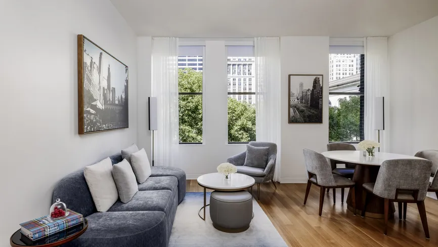 Bryant Park Studio Suite living room, alternate view