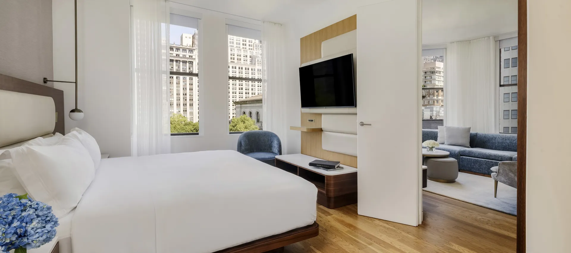 Bedroom - Day - Bryant Park Suite Hotel Room NYC Bryant Park Hotel - Midtown Hotel