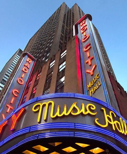 Radio City Music Hall marquee