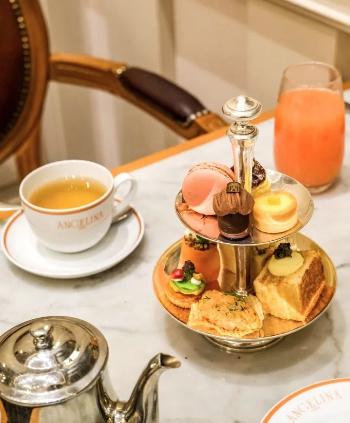 Angelina Paris afternoon tea and pastries