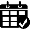 Calendar booking icon
