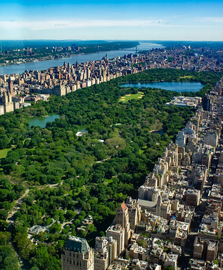 Aerial view of Central Park