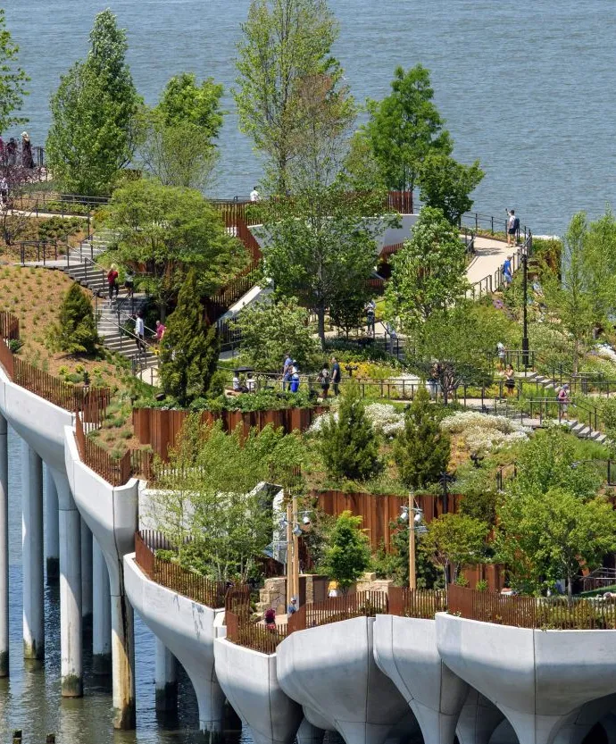 Little Island park aerial view